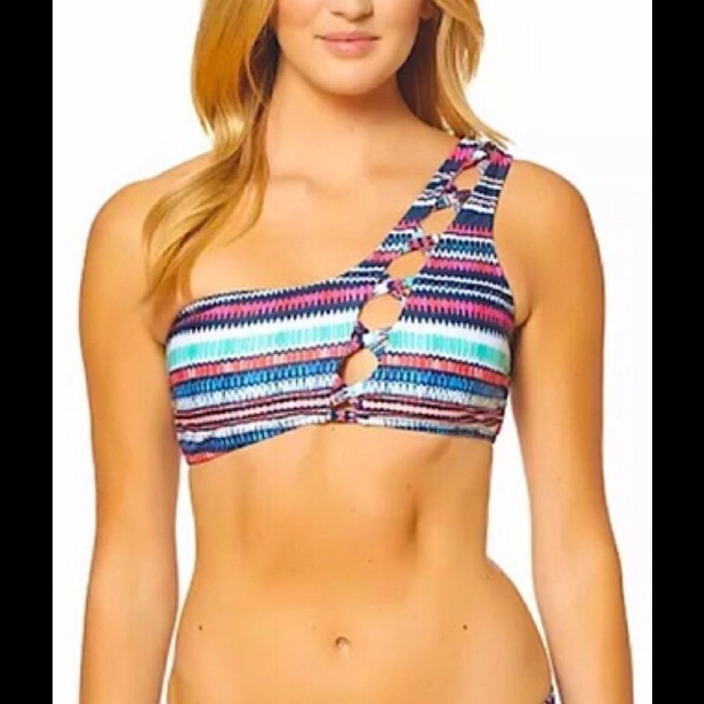 Jessica Simpson multicolored bikini top. NWT - Picture 2 of 8